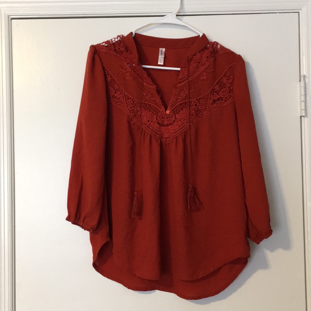 Burnt Orange Blouse