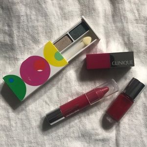 Clinique Makeup with lip, nail, and chubby stick