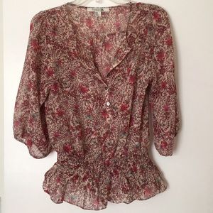 Floral hippie festival top
