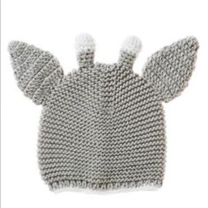 Gray Baby Giraffe Knit Beanie Unisex