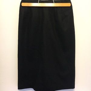 Vintage | Sag Harbor Black Wool Pencil Skirt