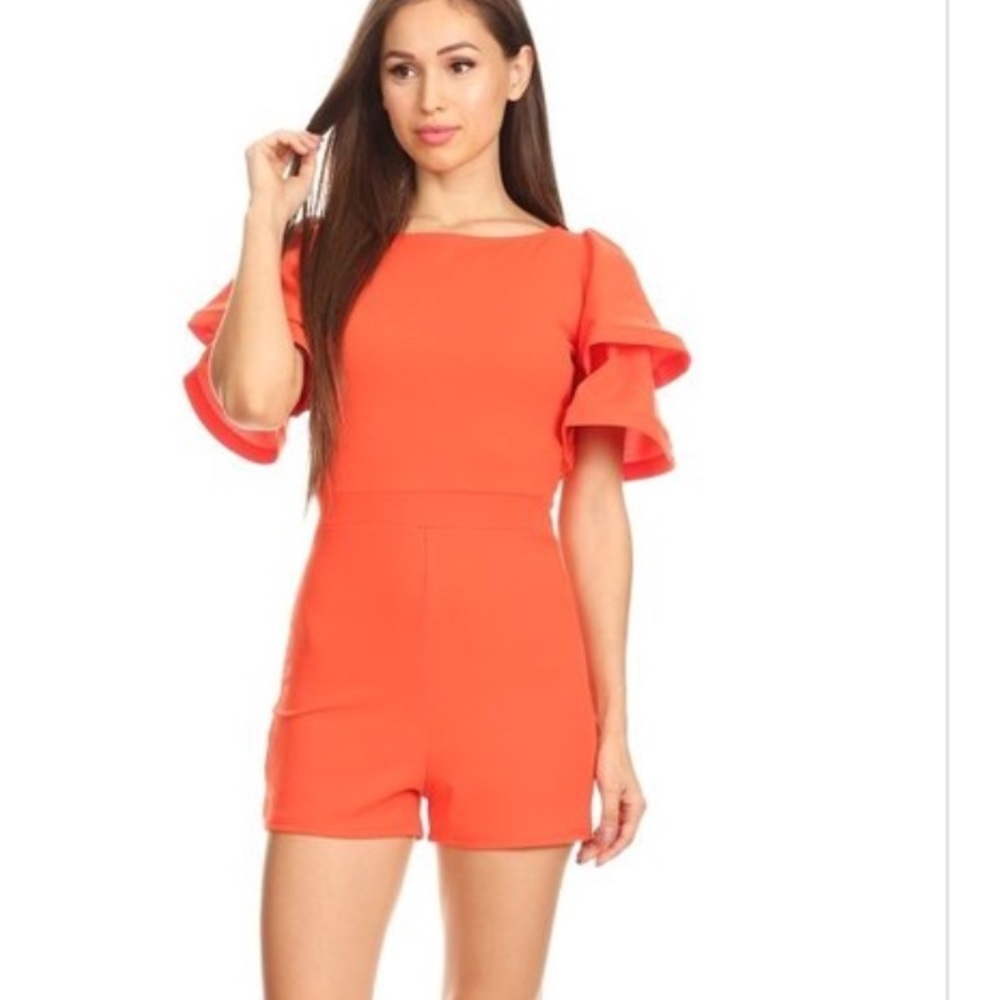 Orange romper 🔥FLASHSALE