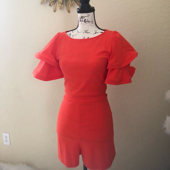 Orange romper 🔥FLASHSALE - Picture 2 of 2
