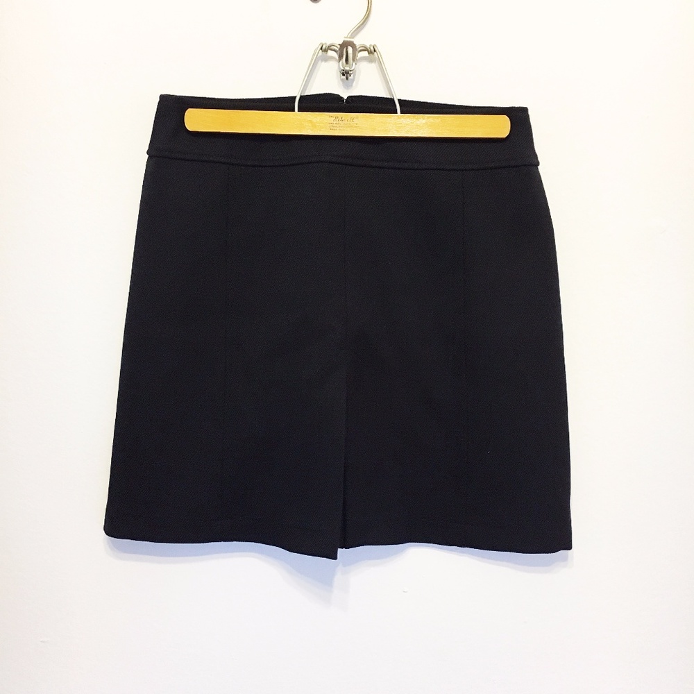 Loft | Black Front Pleat Skirt