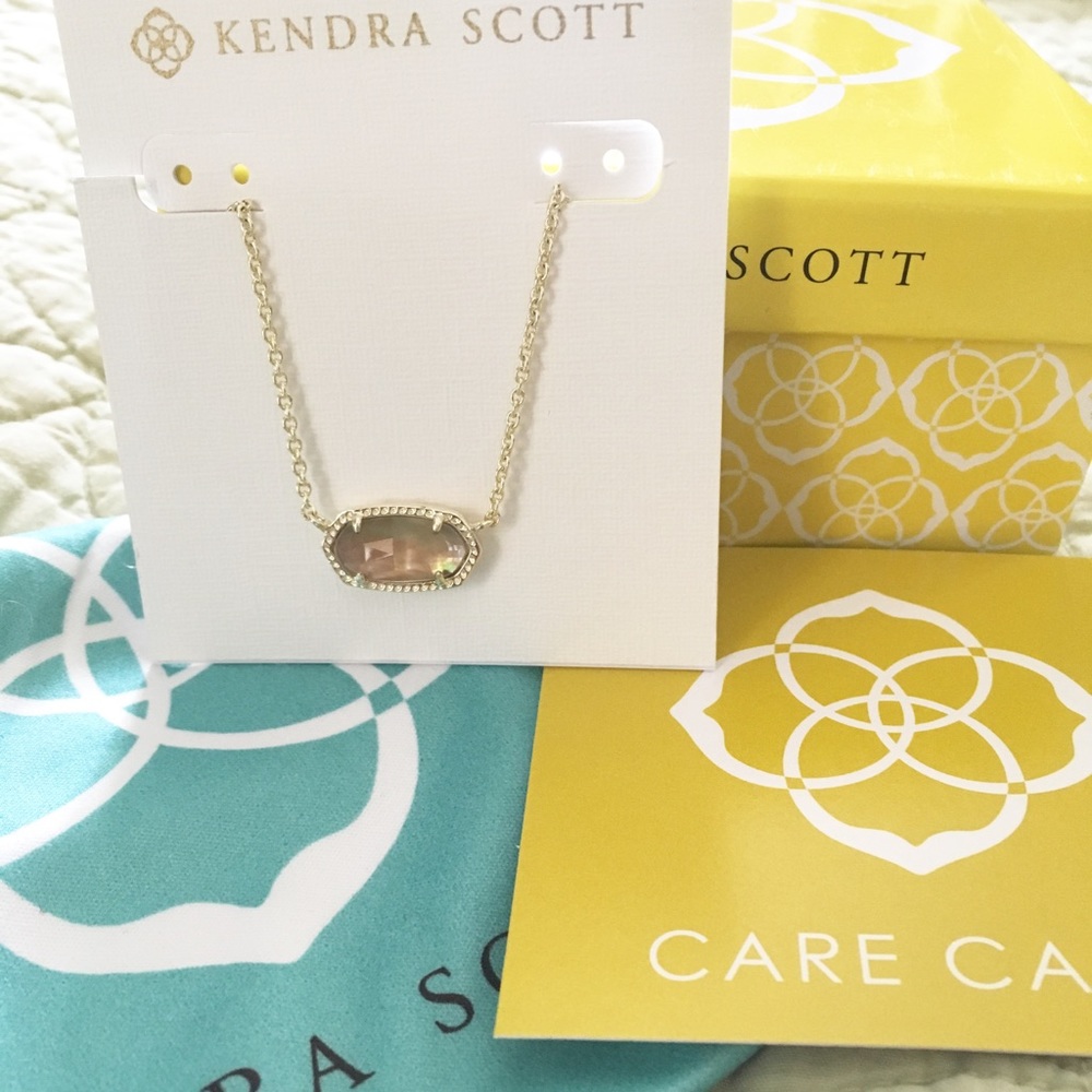 SOLD Kendra Scott Elisa Gold necklace/Brown Pearl
