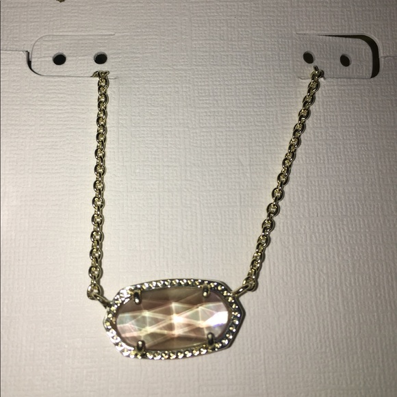 SOLD Kendra Scott Elisa Gold necklace/Brown Pearl - Picture 3 of 4