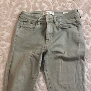 Olive green skinny jeans pac sun high rise