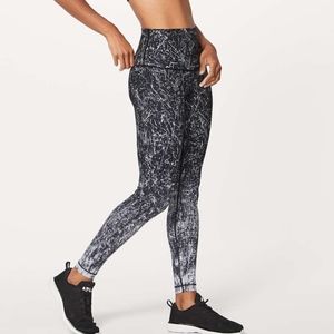 Lululemon Wunder Under - Alpine White Black