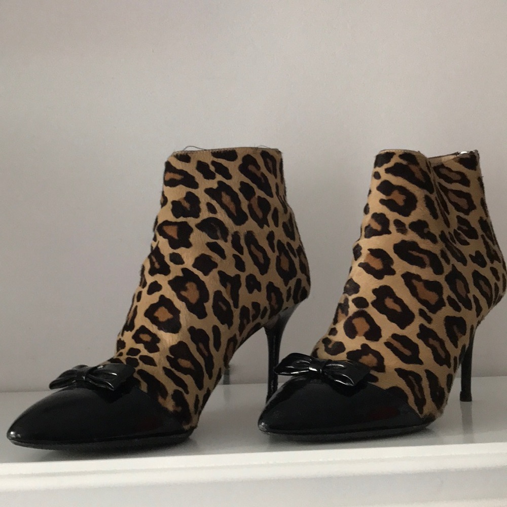 Charlotte Olympia calf hair booties