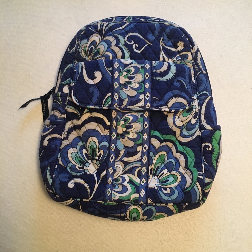 Vera Bradley small backpack in Mediterranean Blue