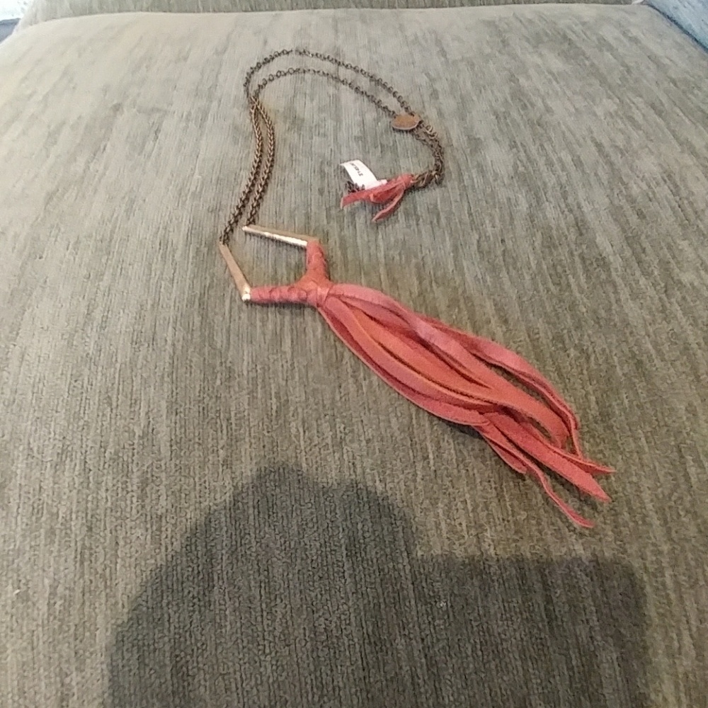 NWT SAN MIGUEL BRASS SADDLE NECKLACE