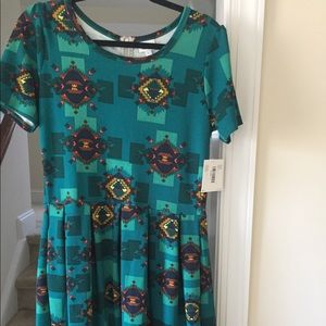 LuLaRoe Amelia dress, size large (NWT)