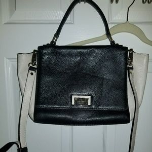 Kate Spade Black and Cream Foldover