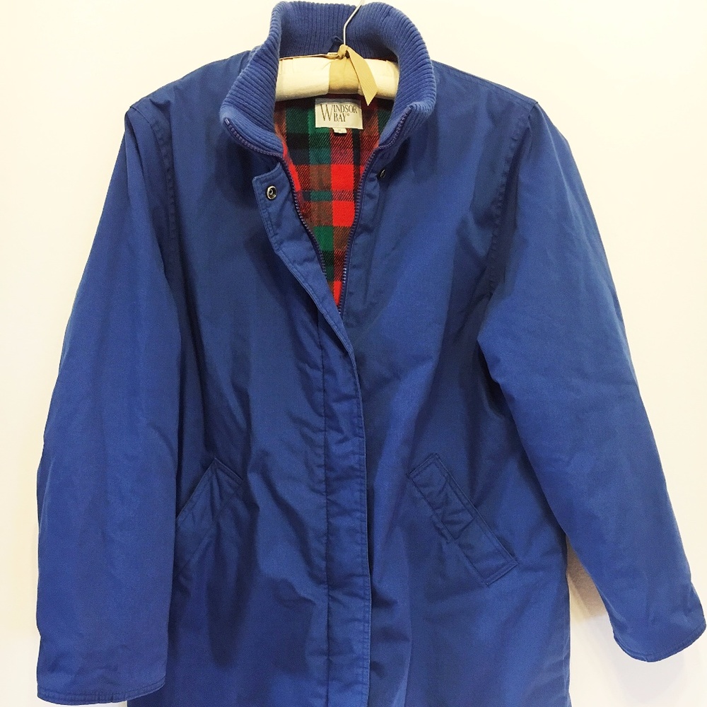 Vintage | Windsor Bay Blue Puffer Coat