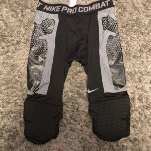 Nike pro combat compression shorts with knee pads