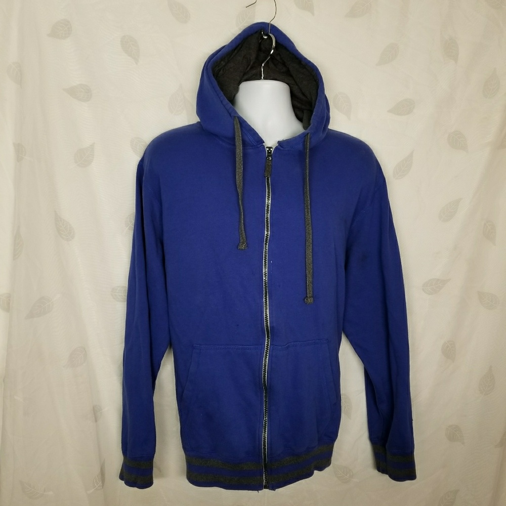 ☆Young men's Fission blue hoodie