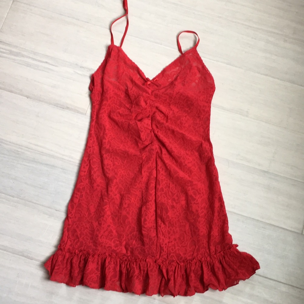 Victoria secret Lacie red chemise NWT