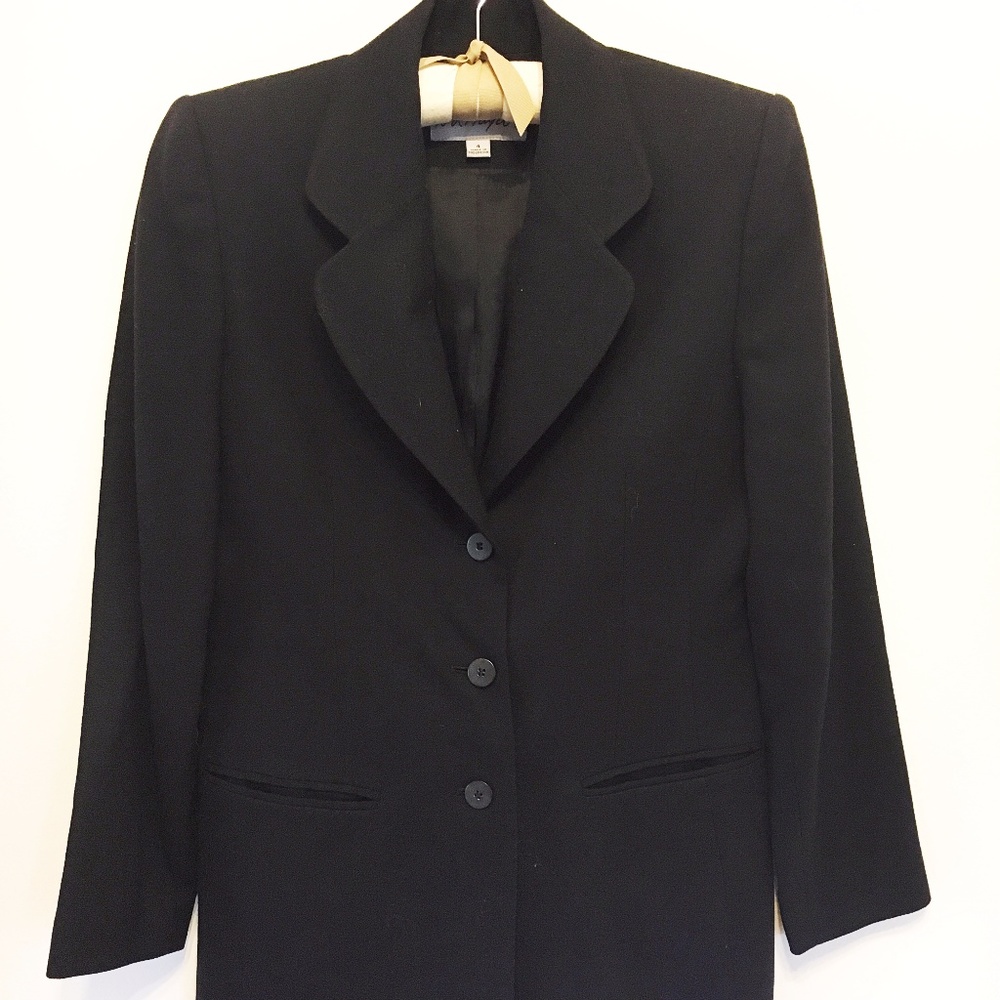 Vintage | Lord & Taylor Navy 100% Wool Blazer