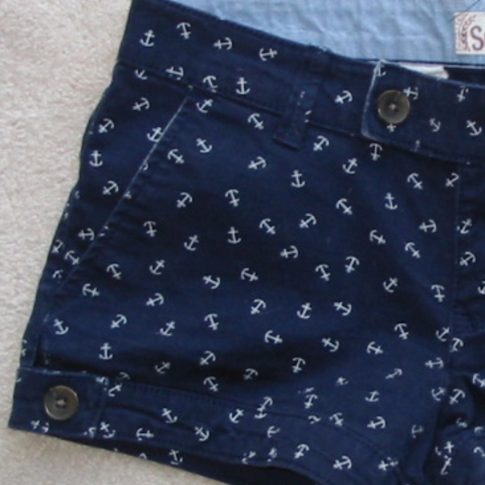Nautical Shorts - Anchor print ***3 for $10*** - Picture 4 of 4