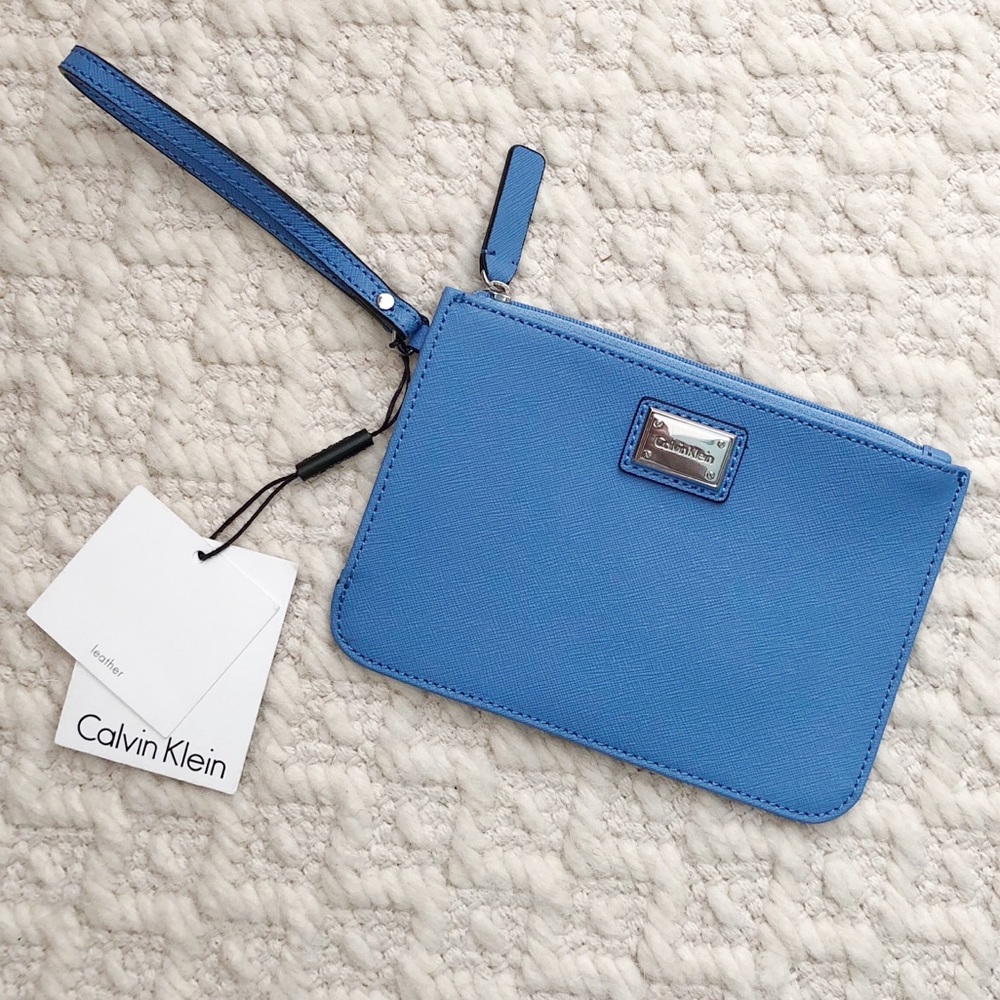 BRAND NEW Calvin Klein Leather Wristlet