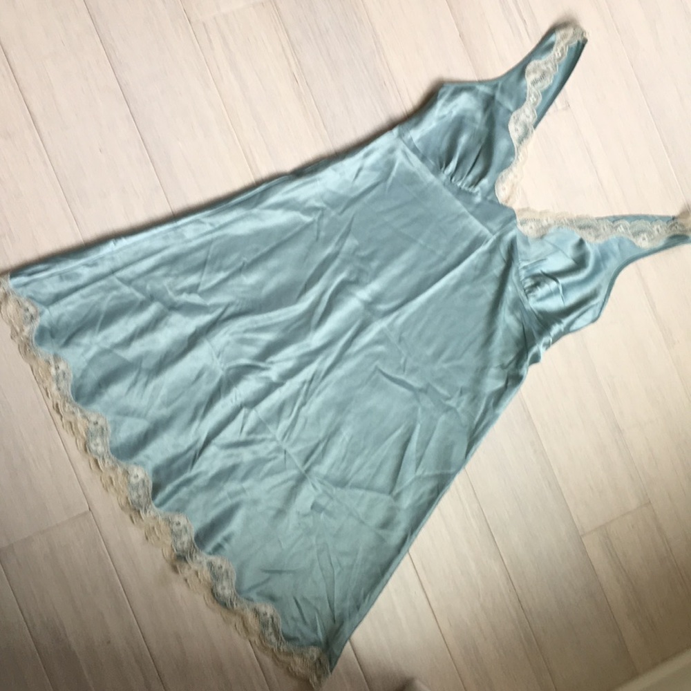 Victoria secret blue bridal slip