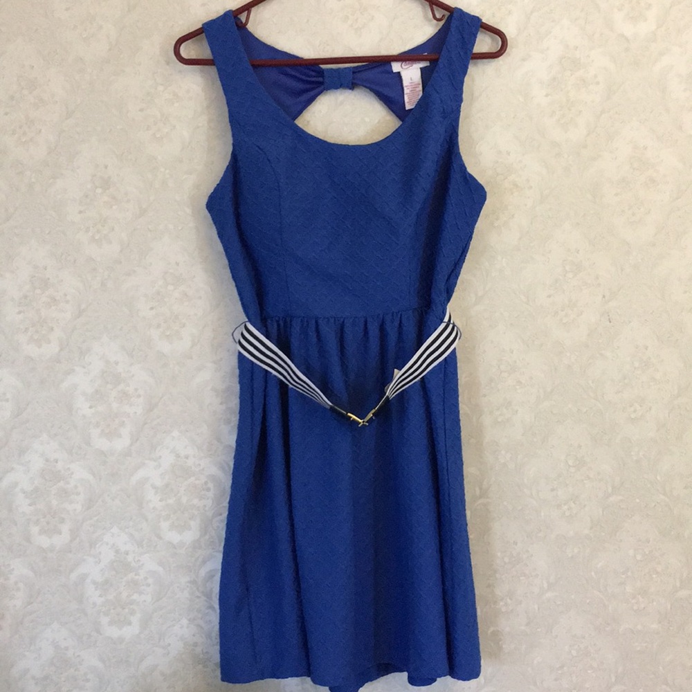 Blue cocktail dress
