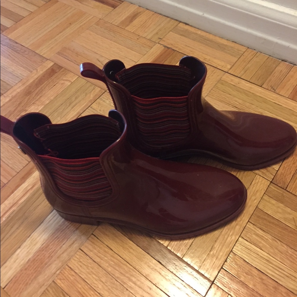 GIOSEPPO rain boots. Burgundy. 8M.
