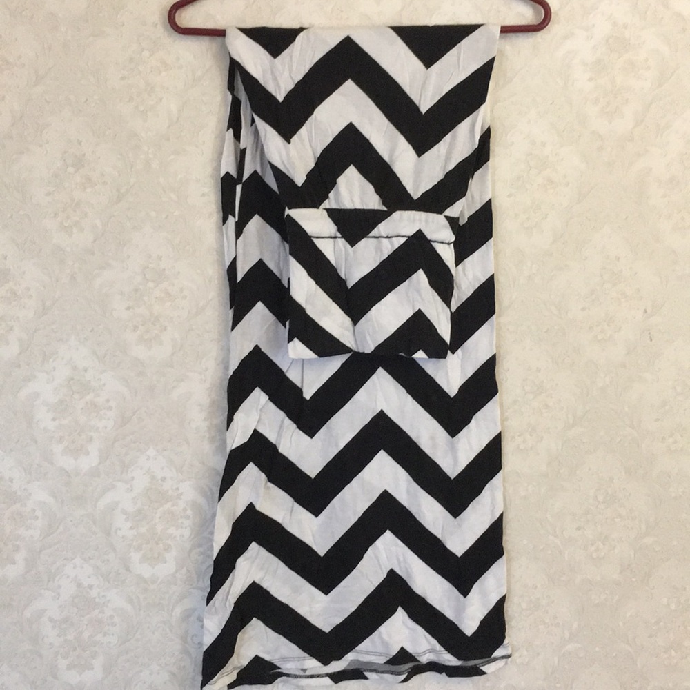 Chevron maxi skirt