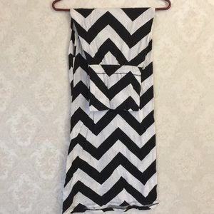 Chevron maxi skirt