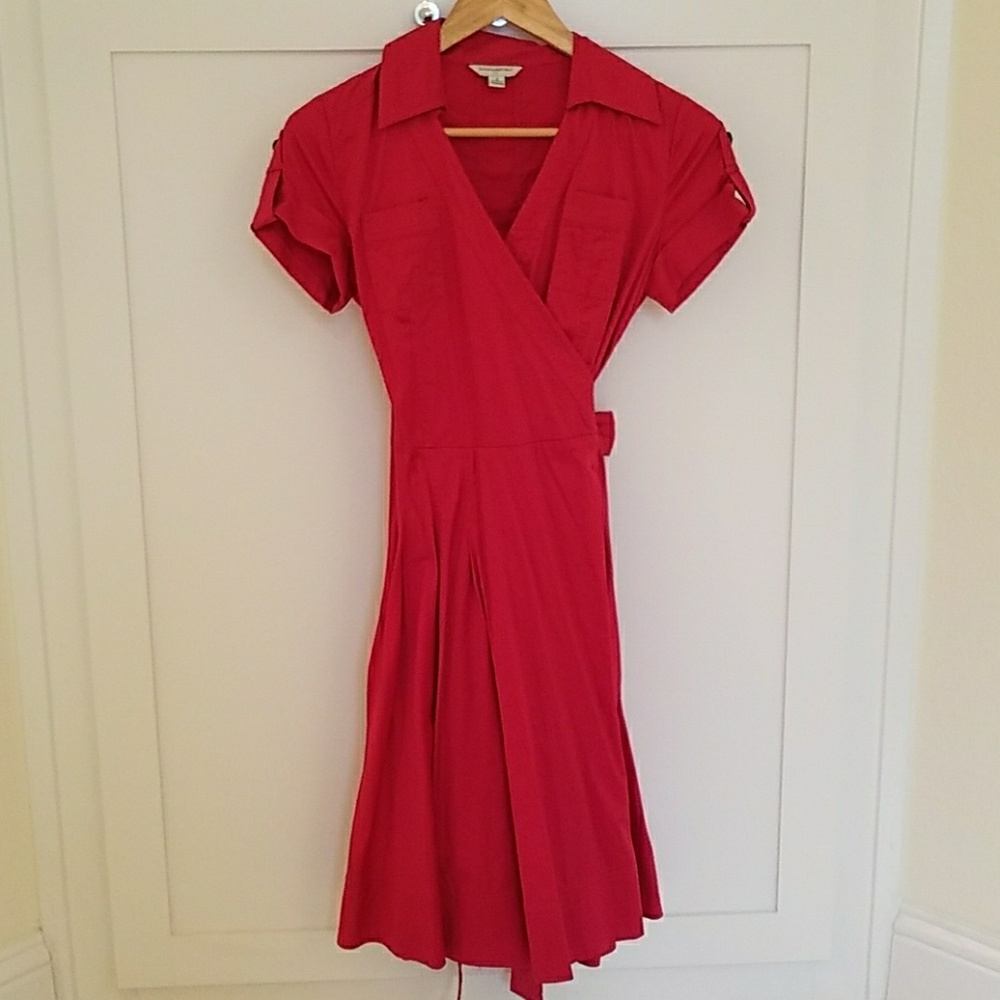 Magenta Banana Republic Dress