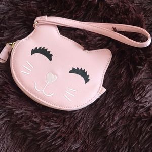 Betsey cat wristlet