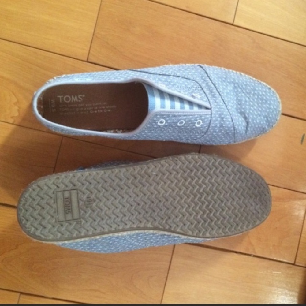 TOMS Chambray Dot Woman's Palmera Slip-on