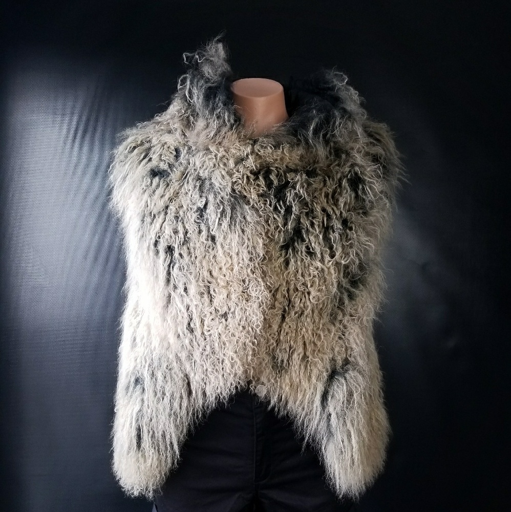 Alice and Olivia Lama Fur West