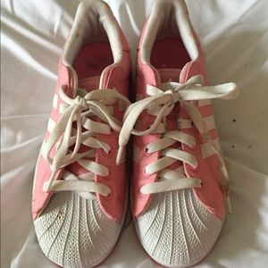 Pink adidas sneakers