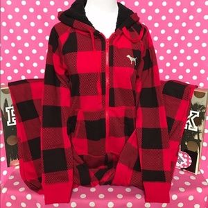 VS Pink Sherpa Lined Onesie