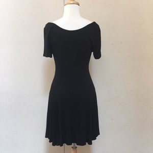 Black S/S Casual Swing Dress