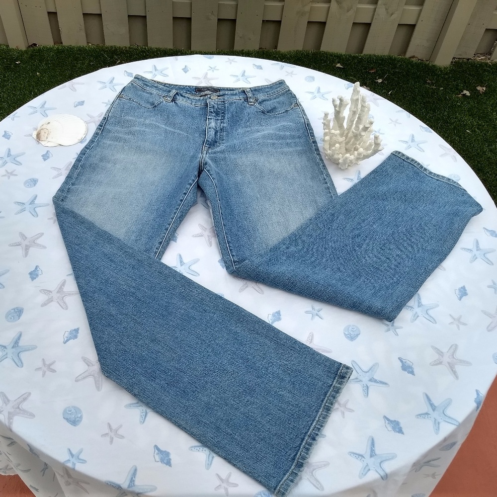 INDIGO PALMS BLUE JEANS NICE! Womens Size 10R