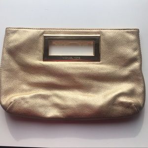 Michael Kors gold clutch