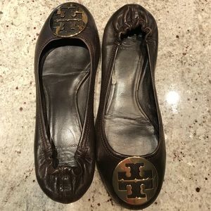 Tory Burch Leather Reva Ballet Flats Shoes size 9
