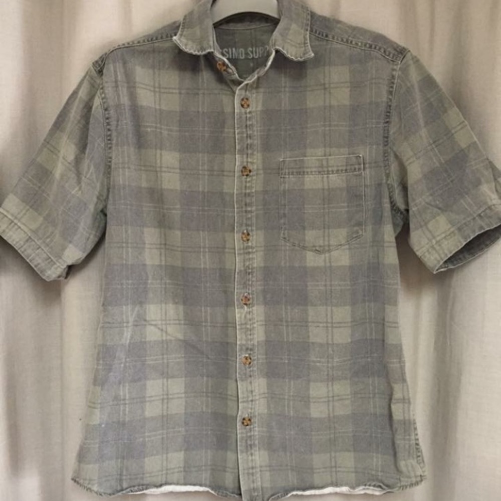 Faded Vintage Green Plaid
