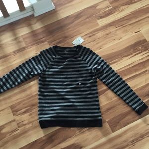 Bass Small Grey and black striped sweater