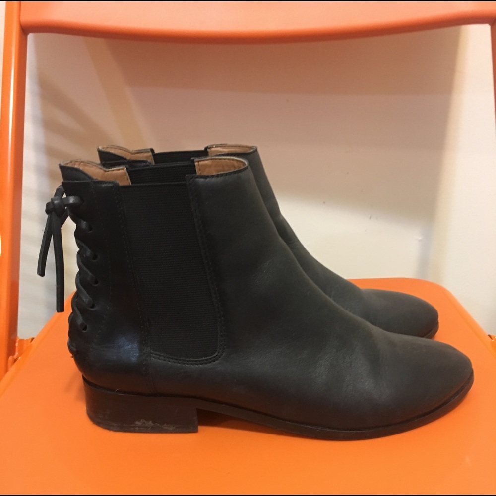 Aldo lace up Chelsea booties