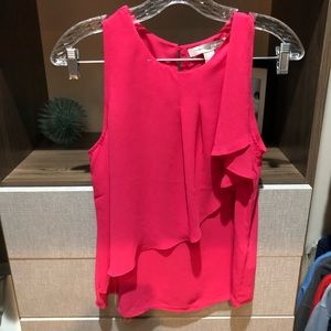 Forever 21 Hot Pink Ruffle Blouse