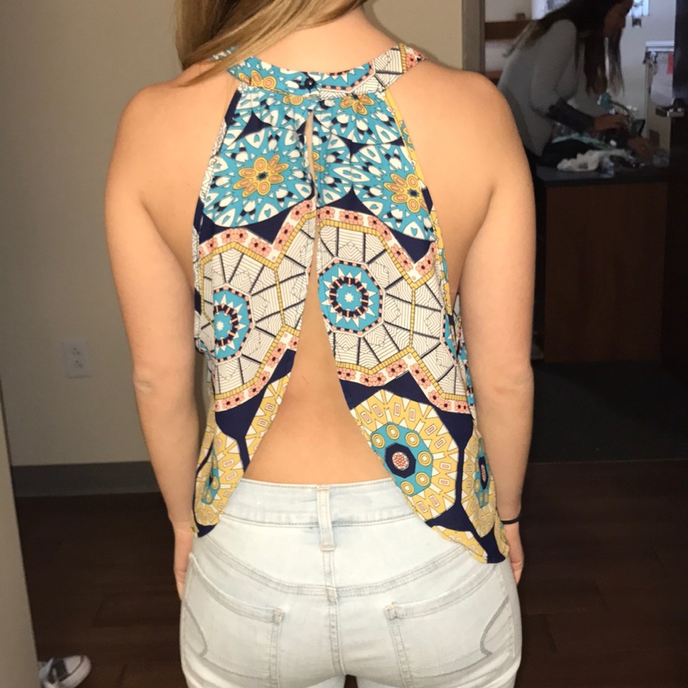 Cute Open Back Top