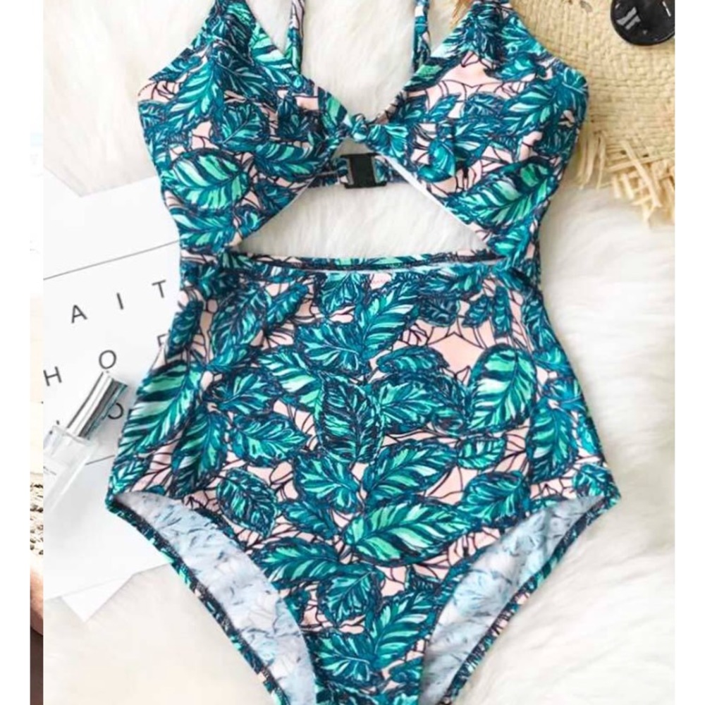Cupshe palm mono- kini size M