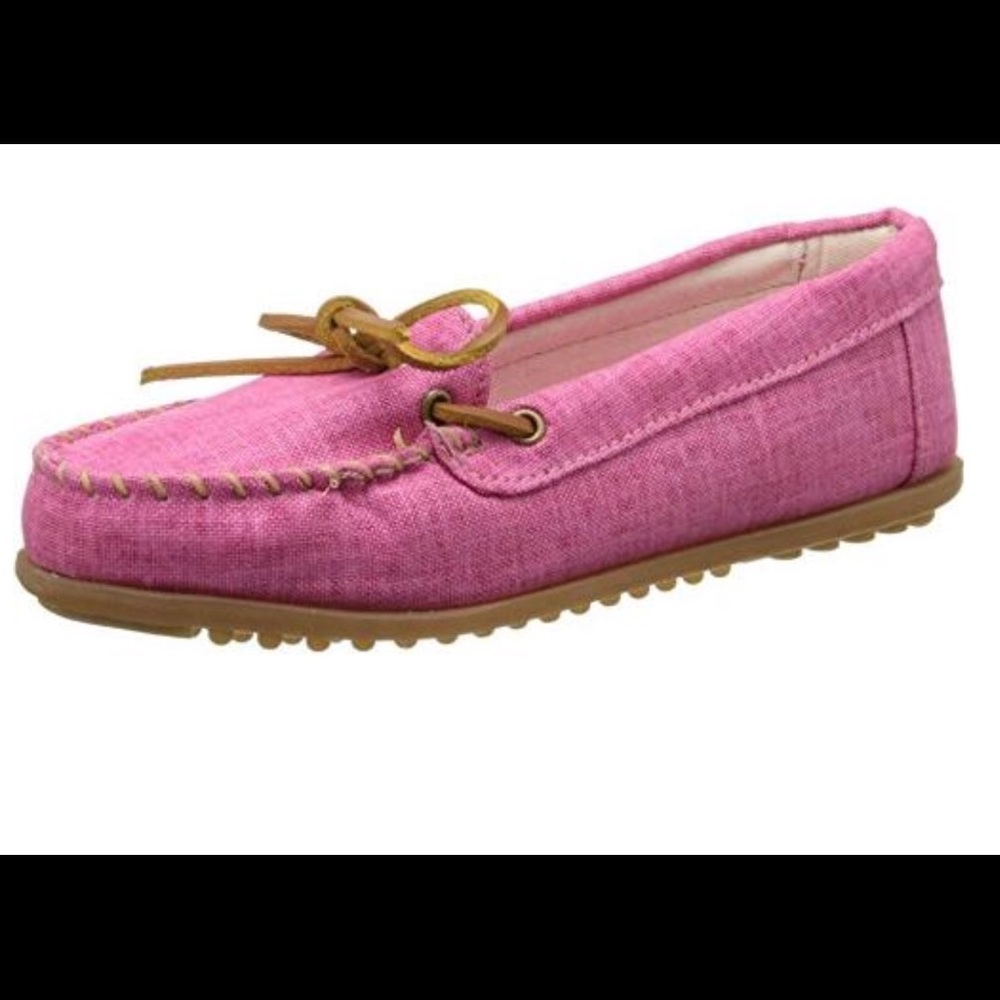 Minnetonka Hot Pink Canvas  Shoe PRICE IS FIRM