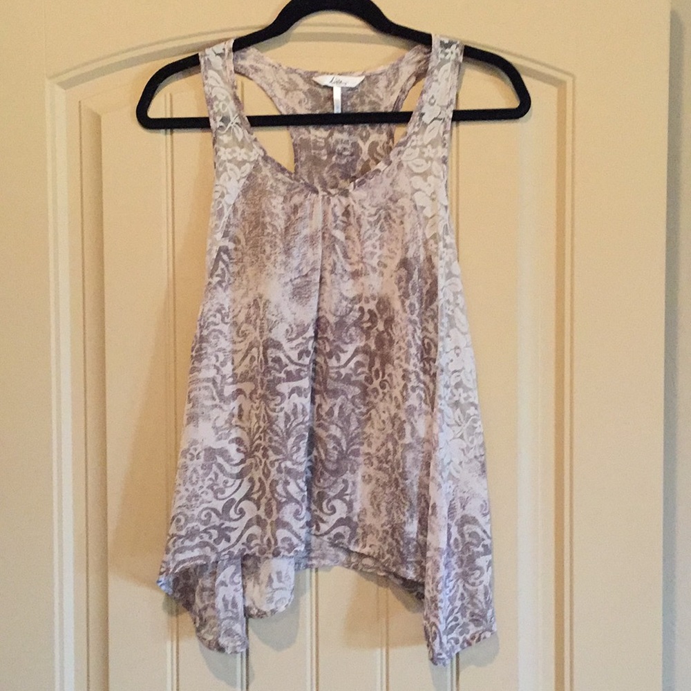 Multi Print Grey Tank - Picture 2 of 6