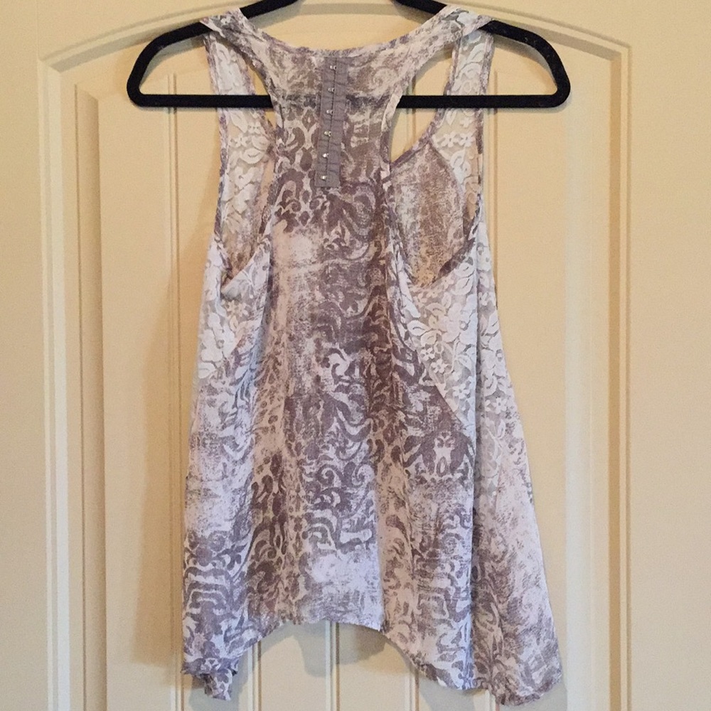 Multi Print Grey Tank - Picture 3 of 6