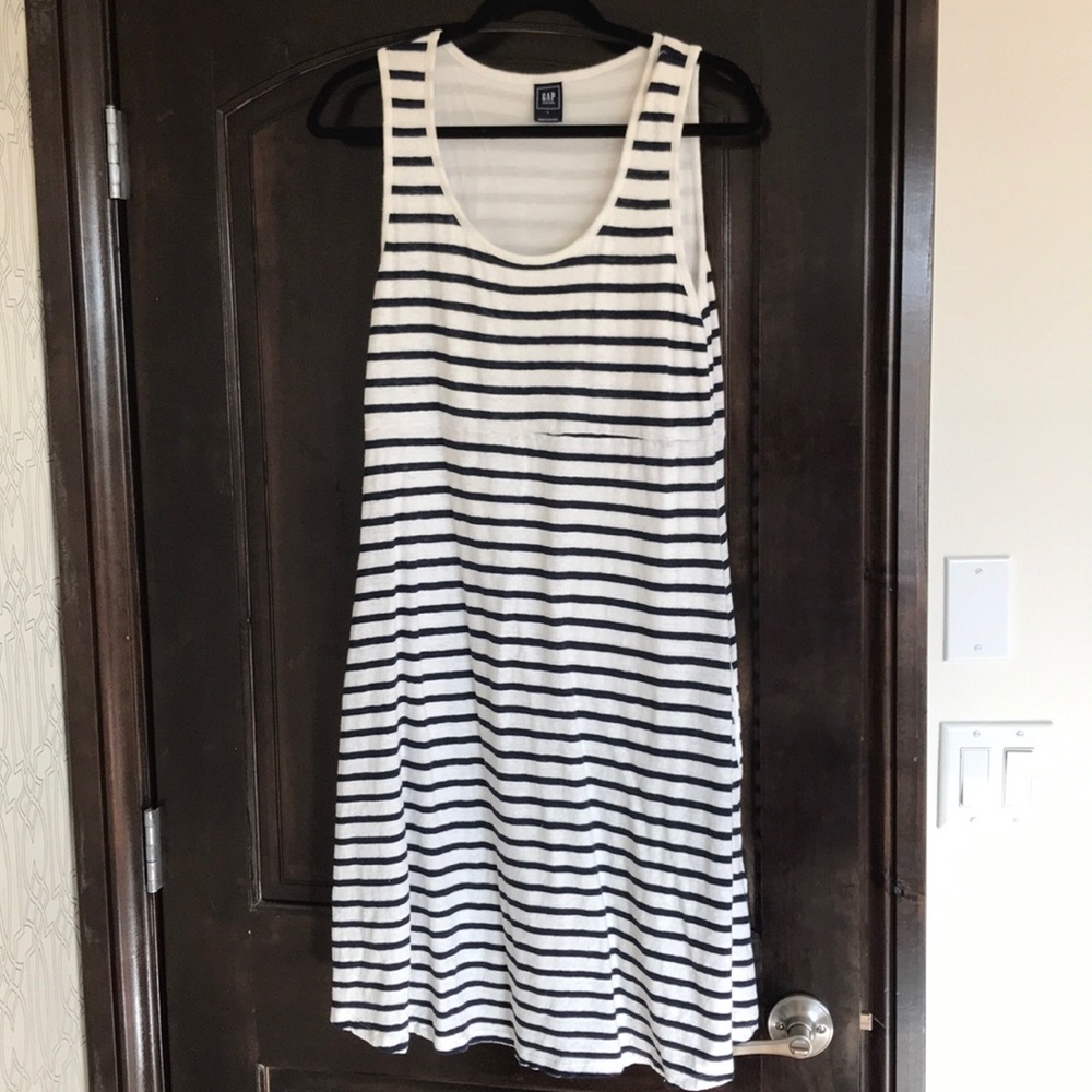 Gap Maternity empire waist striped dress