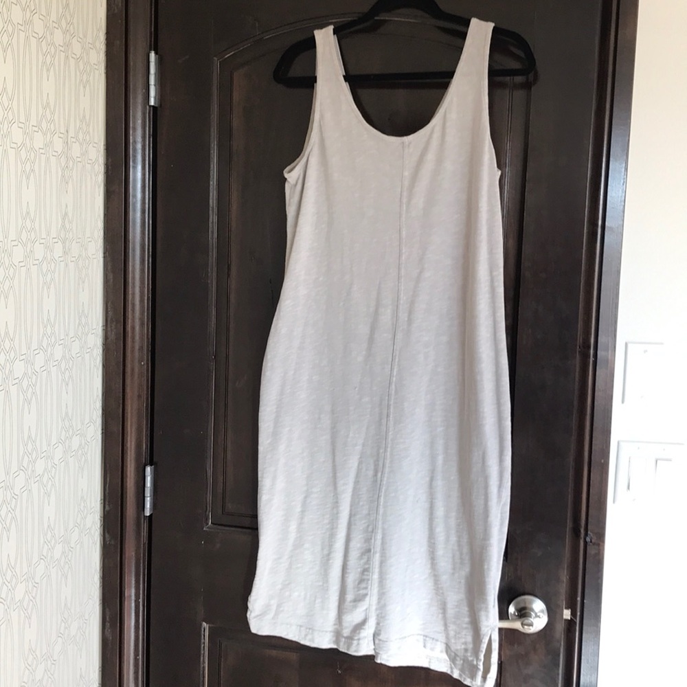 Tank stretch large maternity dress grey